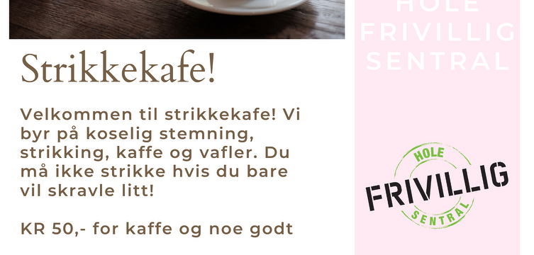 Bilde/illustrasjon for Strikkekafe Strikkekafe